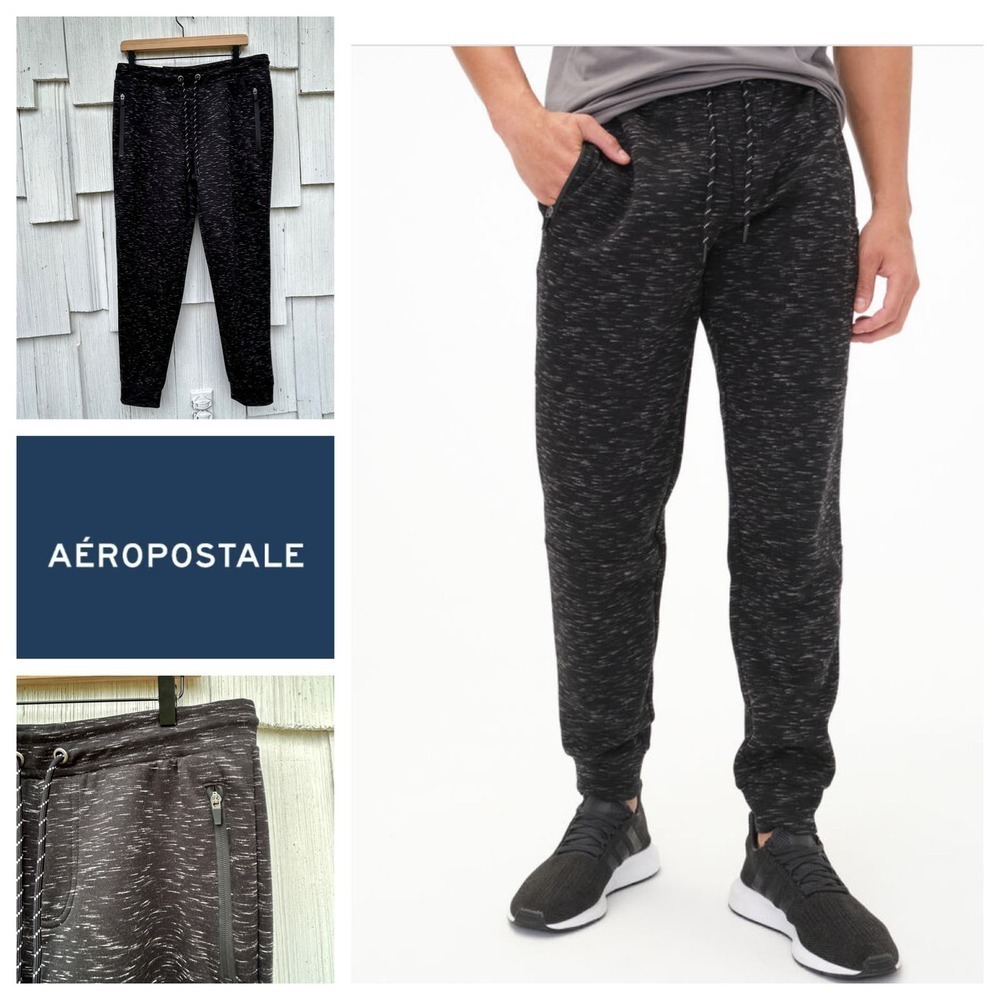 Aeropostale Air Softspun Tech‎ Fleece Streaky Jogger Sweatpants M NWT